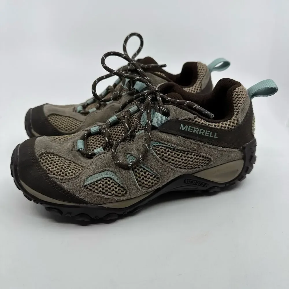 Merrell Waterproof Hiking Boot Yokota 2 Womens Shoes US7 Lace Up Outdoor Boulder